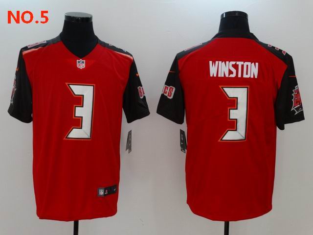 Men's Tampa Bay Buccaneers 3 Jameis Winston Jesey NO.5;